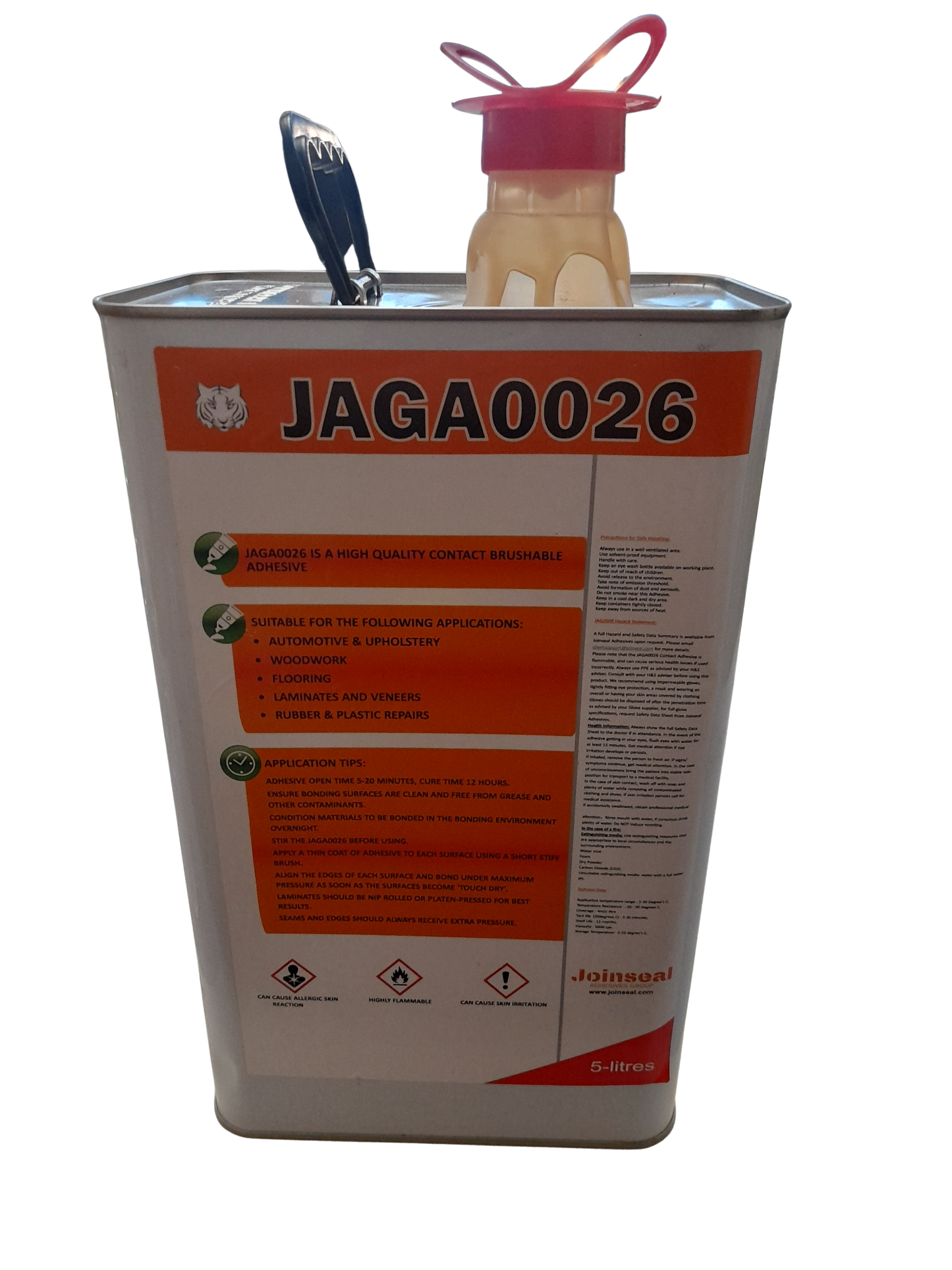 JAGA0026 Amber Clear Brushable Contact Adhesive